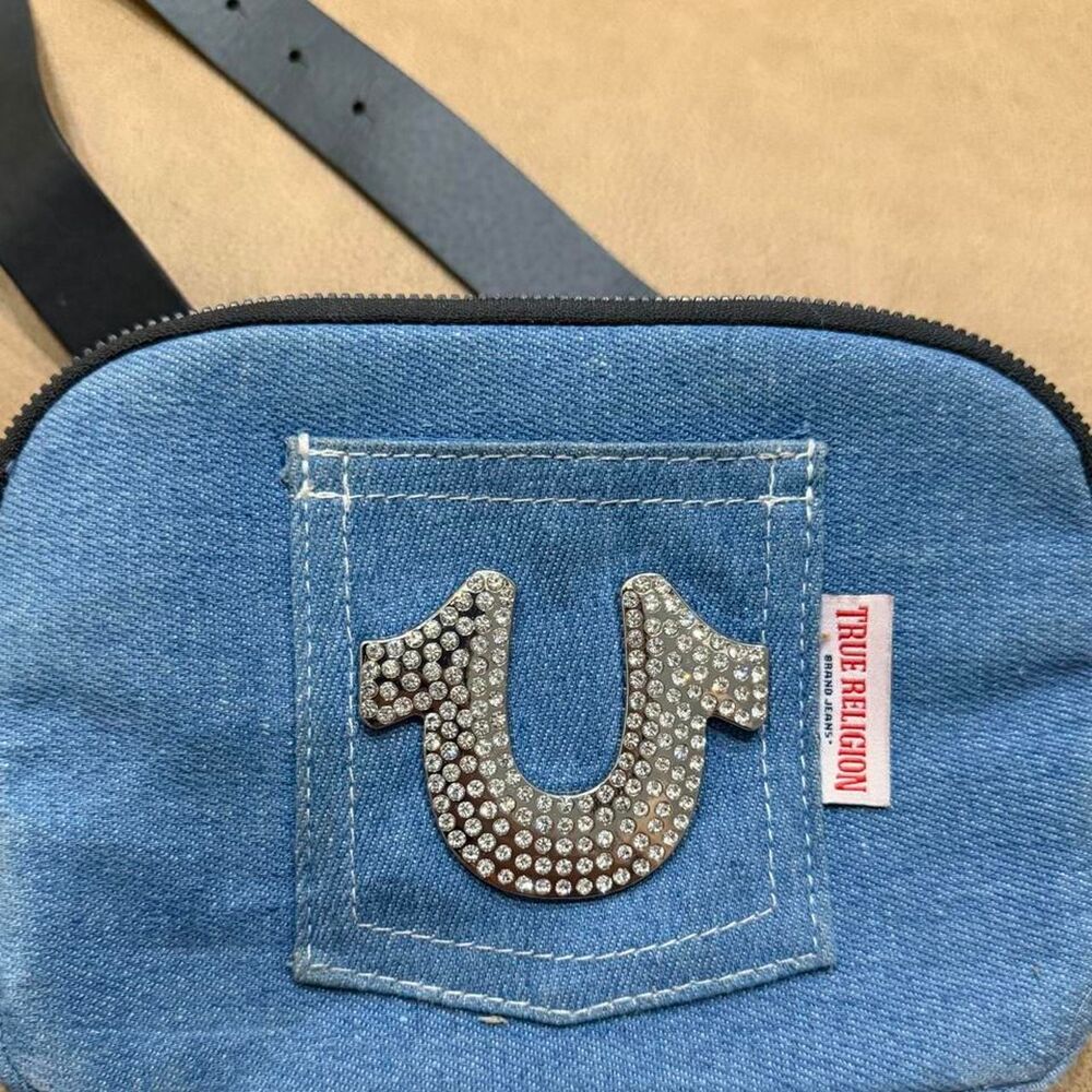 True-religion Women's Blue and Navy Bag